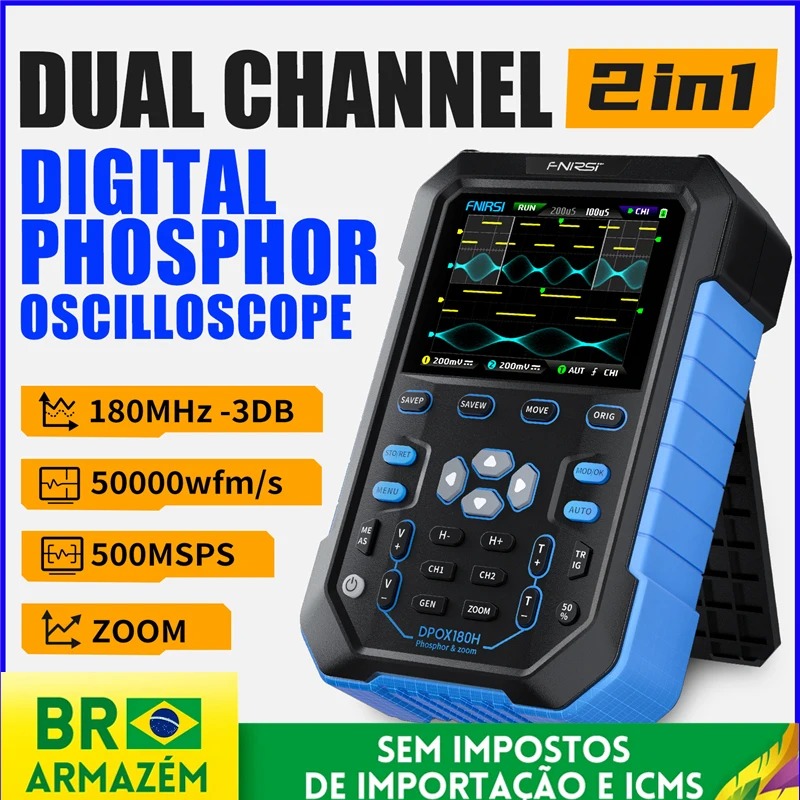 Fnirsi Digital Oscilloscope Handheld - FNIRSI DPOX180H Osiloskop Digital Genggam Layar