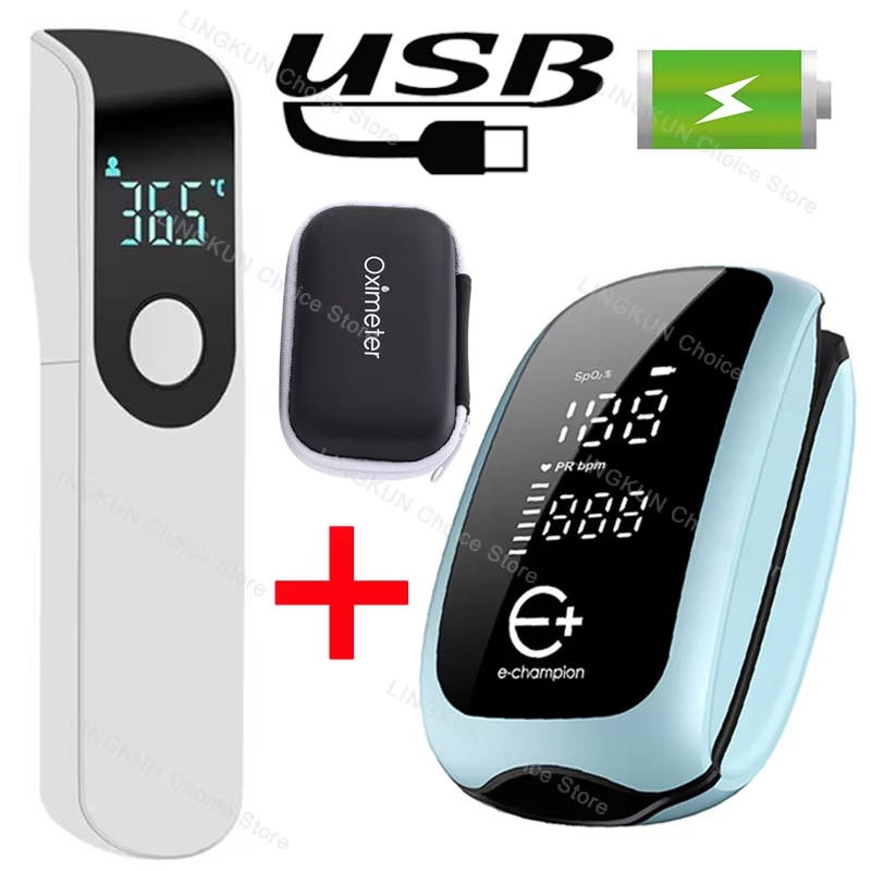 Pulse Oximeter Fingertip Rechargeable - Alat Pengukur Saturasi Oksigen Darah Digital